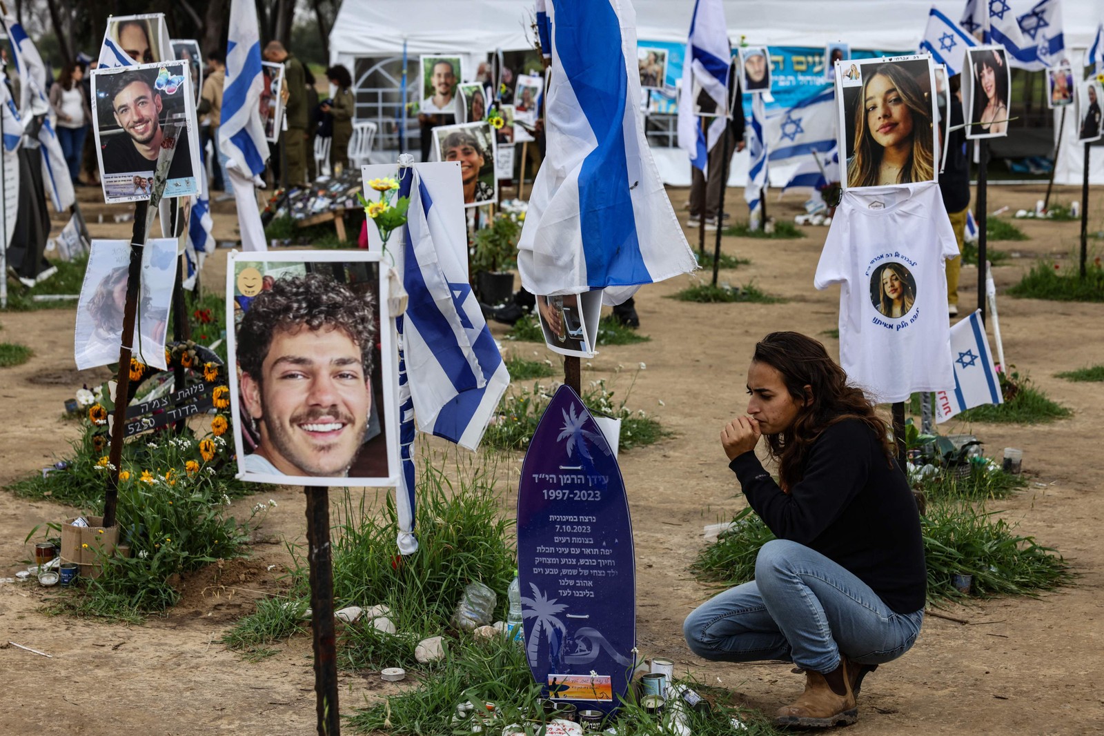 A maioria dos visitantes são israelenses. — Foto: RONALDO SCHEMIDT / AFP