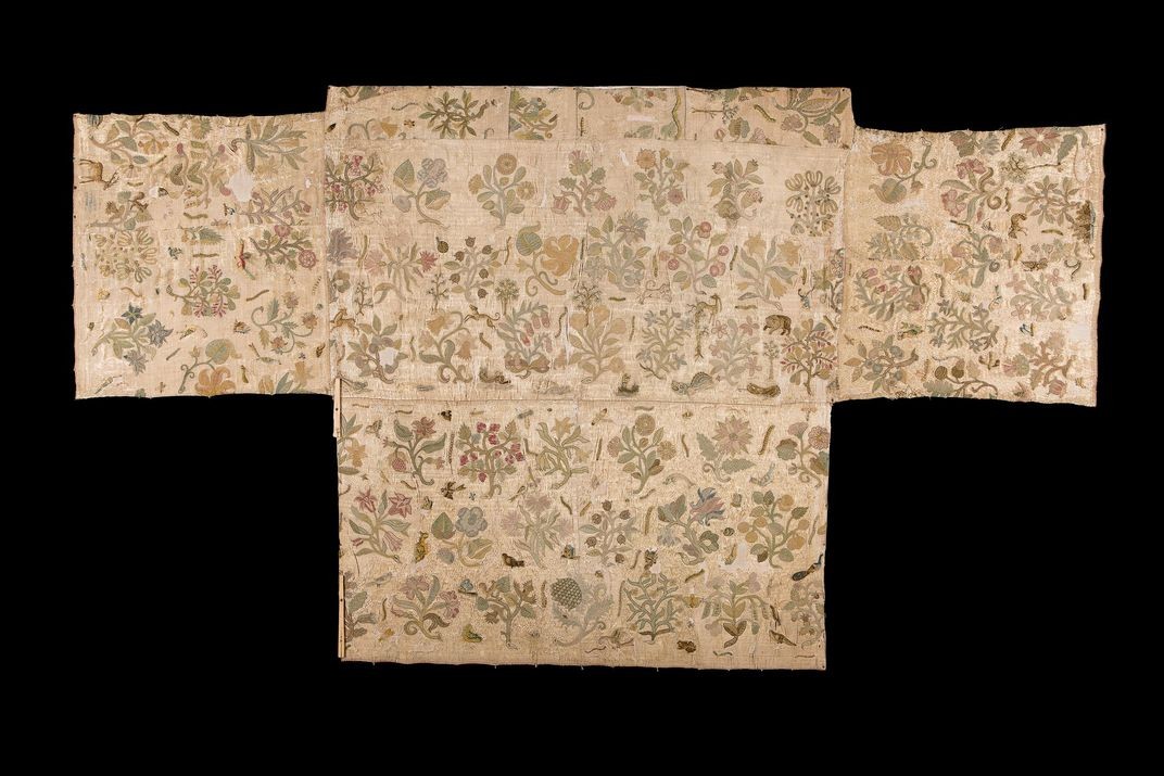Entre os tesouros no museu está o Pano de Altar Bacton, datado do século XVI e que se acredita ser o único vestido sobrevivente usado pela Rainha Elizabeth I (1533-1603) — Foto: Divulgação