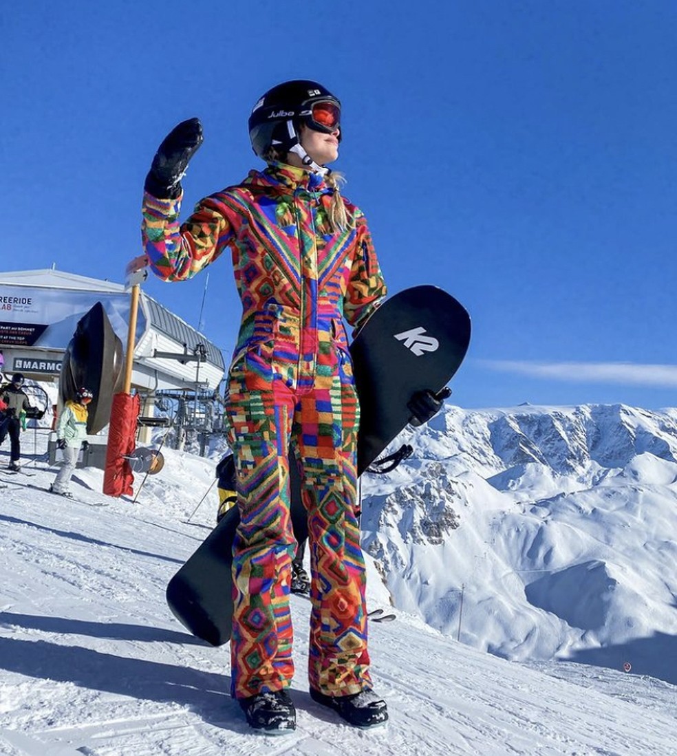 Agatha Moreira em Courchevel, nos Alpes franceses — Foto: Reprodução/Instagram