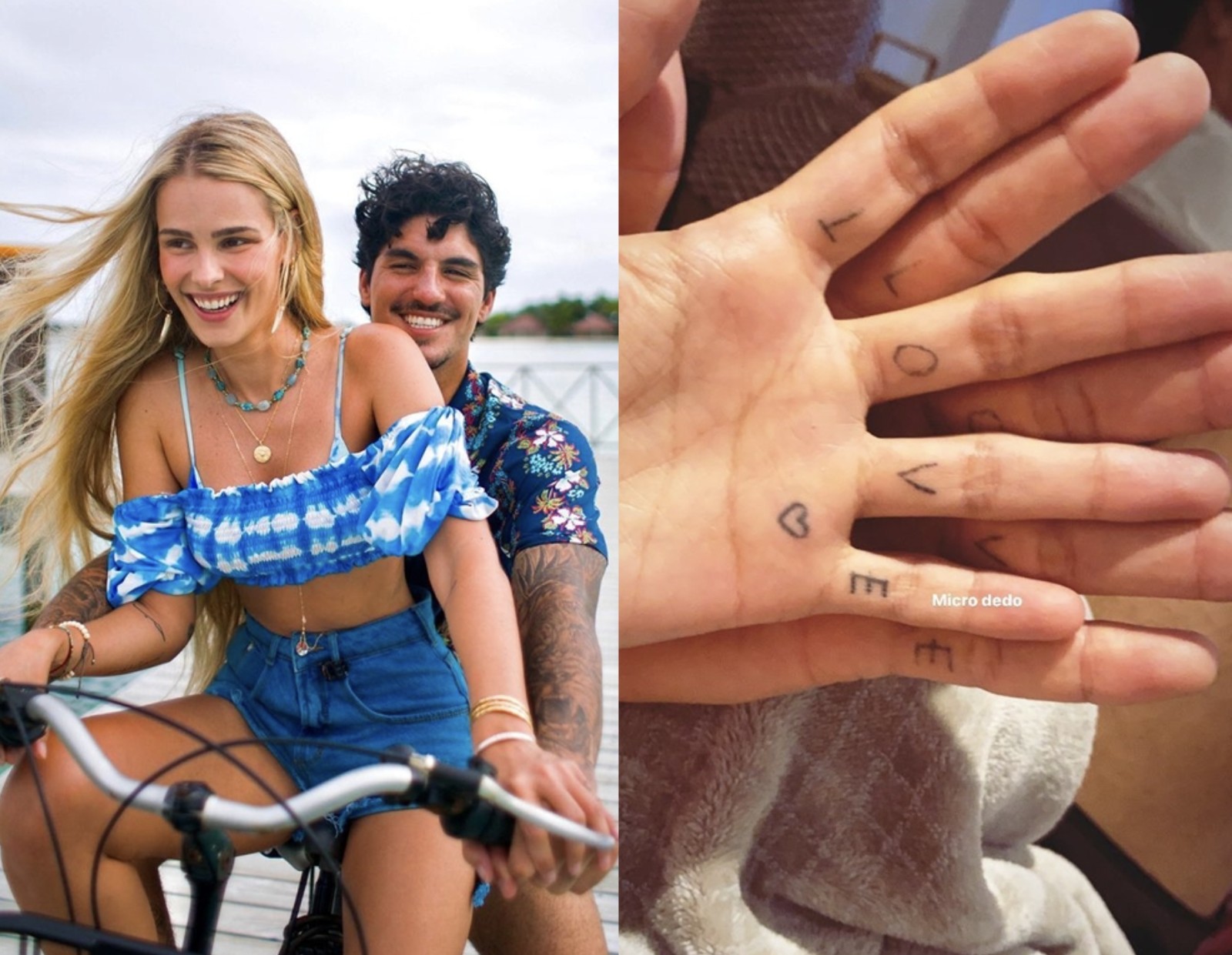 Yasmin Brunet engatou um romance com o surfista Gabriel Medina em 2020. Os dois decidiram morar juntos durante a pandemia e se casaram no fim daquele ano, numa cerimônia que reuniu poucos convidados, no Havaí, nos EUA. A união chegou ao fim em janeiro de 2022. — Foto: Reprodução/Instagram