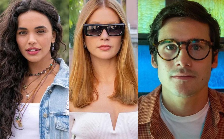 Giovana Cordeiro, Marina Ruy Barbosa e Nicolas Prattes