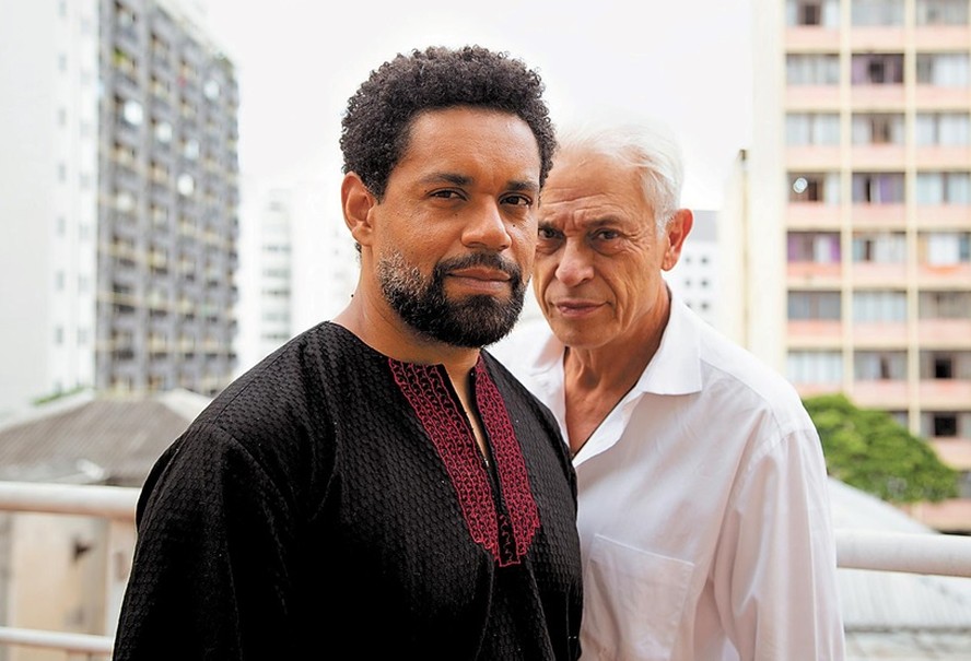 César Mello e Paulo Gorgulho, atores de “Entre Franciscos”: “Desde o primeiro dia se fez um clima de bom humor, escuta e liberdade entre eles”, diz o diretor, Fernando Philbert