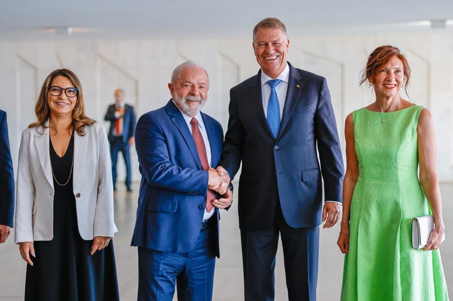 Lula e o presidente da Romênia, Klaus Werner Iohannis