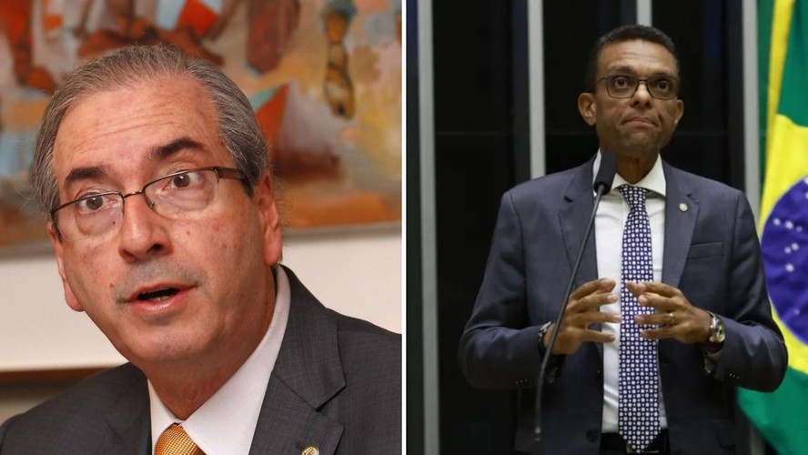 O ex-presidente da Câmara, Eduardo Cunha, e o deputado federal Otoni de Paula