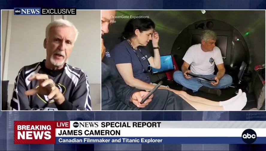 James Cameron em entrevista a televisão americana fala sobre implosão de submarino Titan