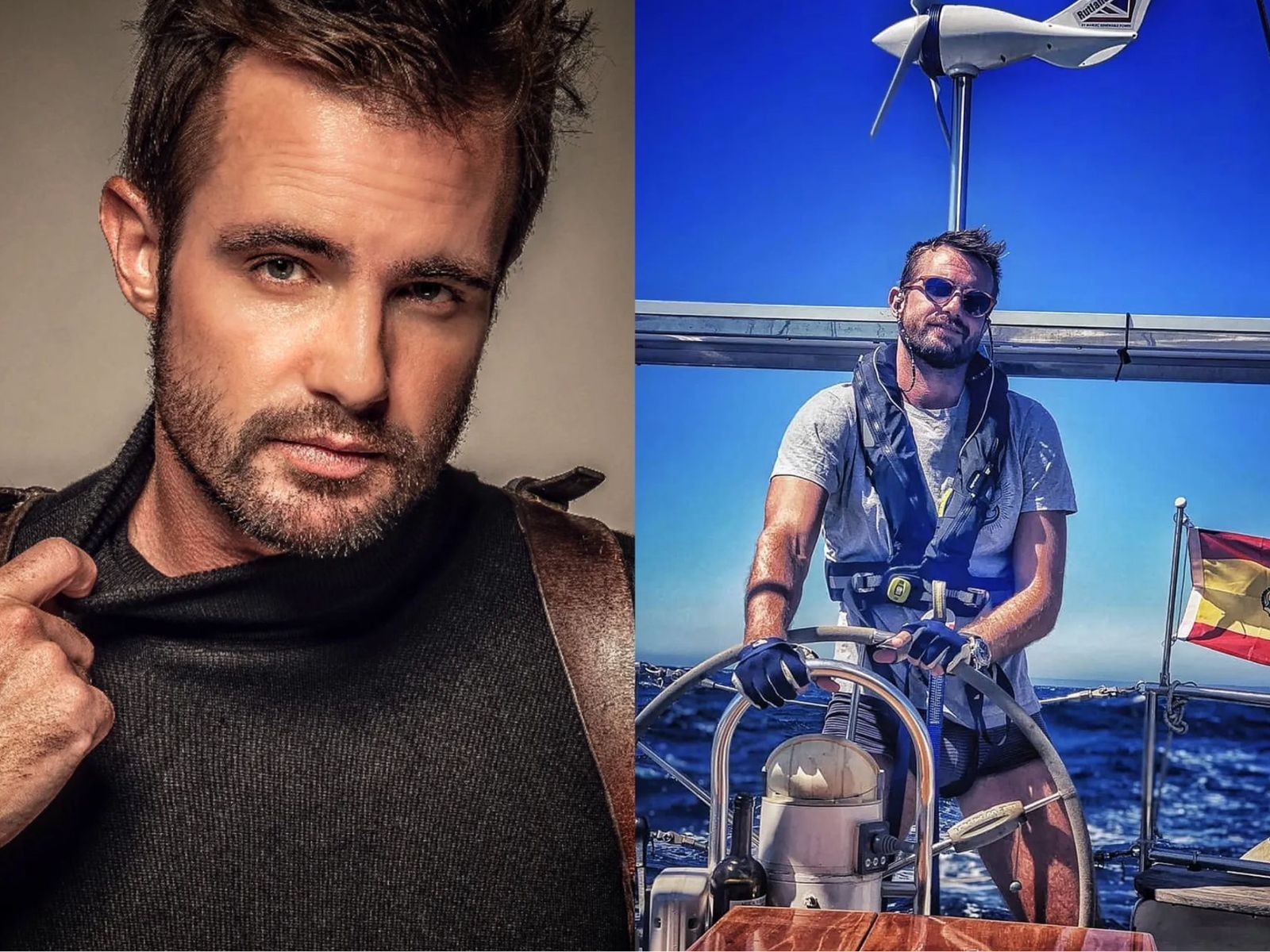 Max Fercondini mora num barco desde 2018 e deixou de lado a carreira de ator — Foto: Reproduçõa/Instagram