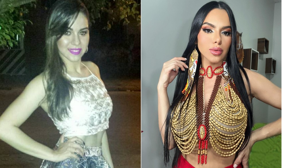Antes e depois: Tamires Assis há dez anos (à esquerda) e hoje — Foto: Reprodução/Instagram