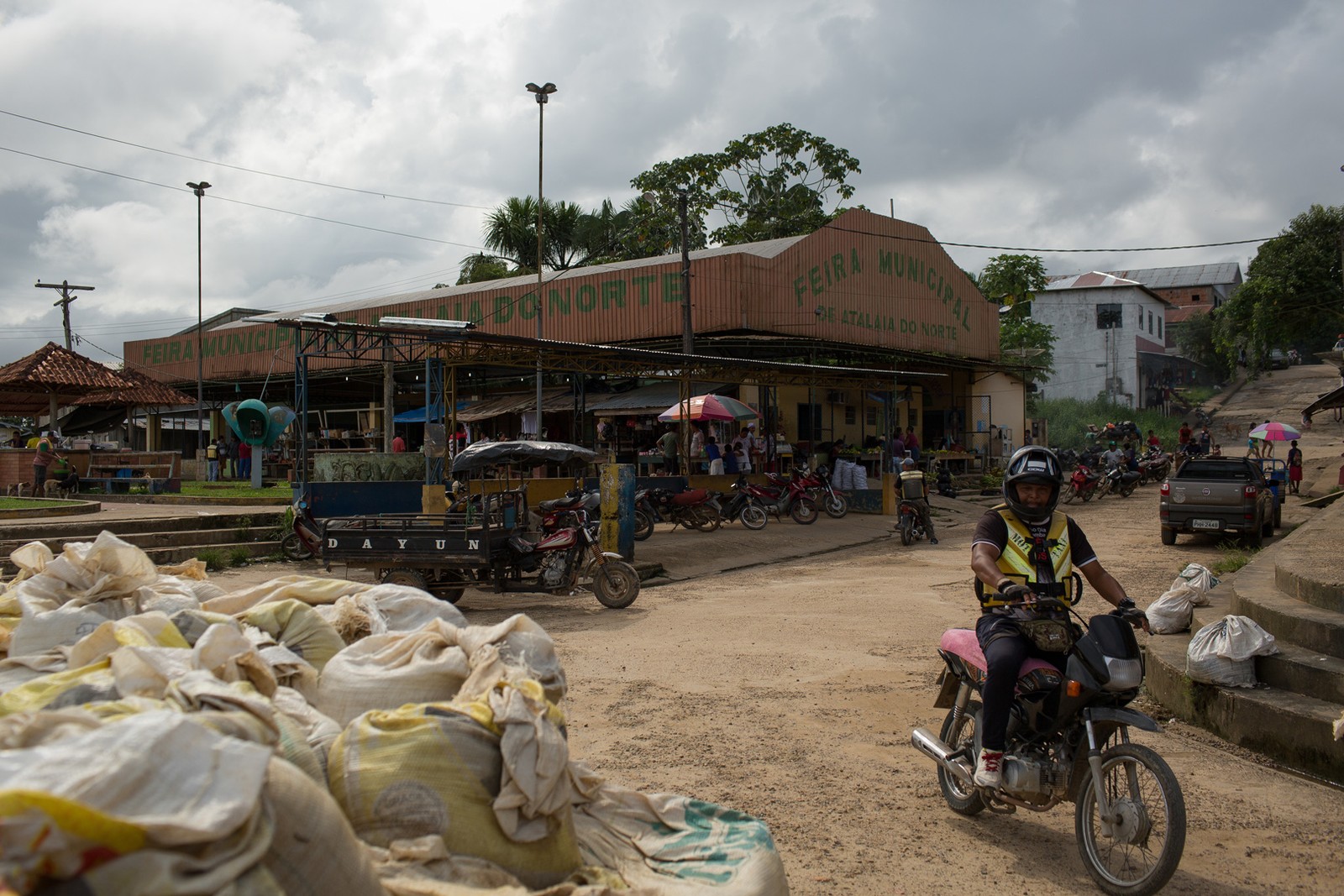 A cidade de Atalaia do Norte.  — Foto: Bruno Kelly / Amazônia Real