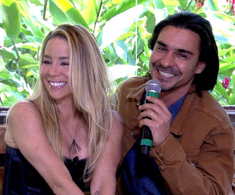 Danielle Winits e André Gonçalves anunciaram fim de casamento em agosto de 2023 — Foto: Reprodução TV Globo