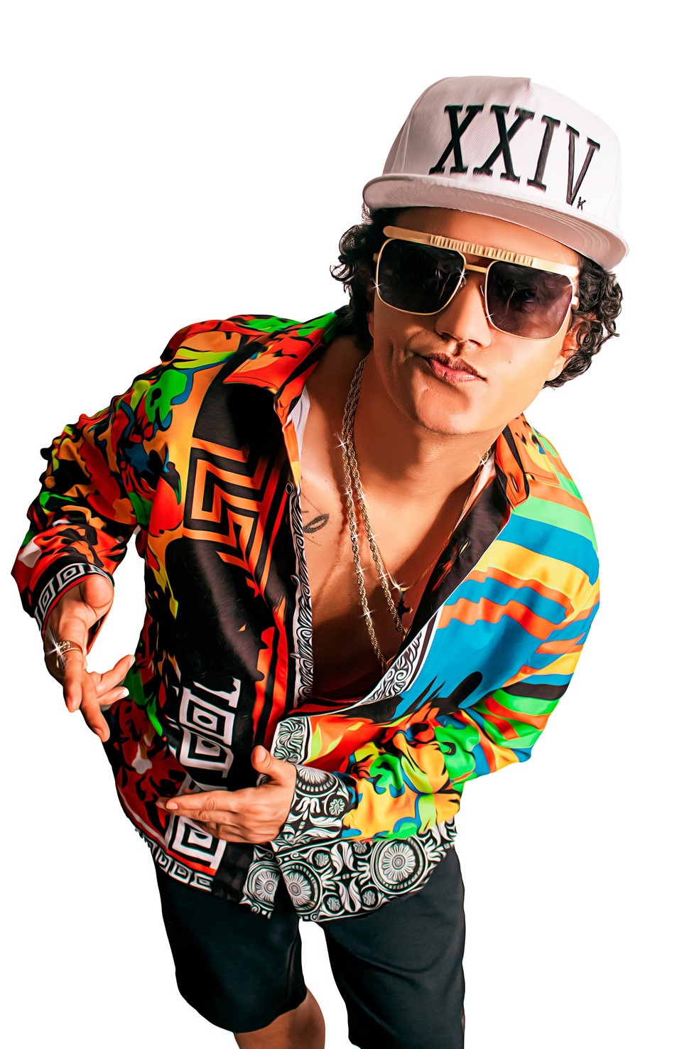 Johnny Matos há sete anos se apresenta como cover de Bruno Mars — Foto: Divulgação