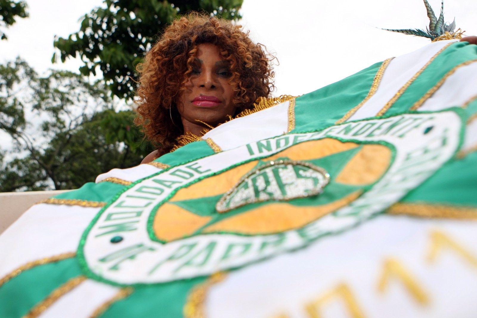 Em 2012, Elza Soares desfilou no abre-alas da escola de samba do coração, a MocidadeAgência O Globo