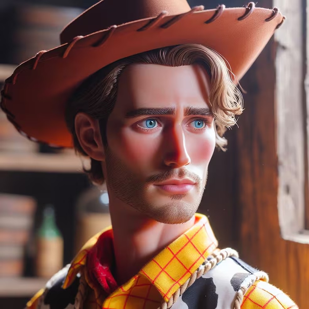 Veja como seria o Woody na vida real, segundo a Inteligência Artificial — Foto: Reprodução