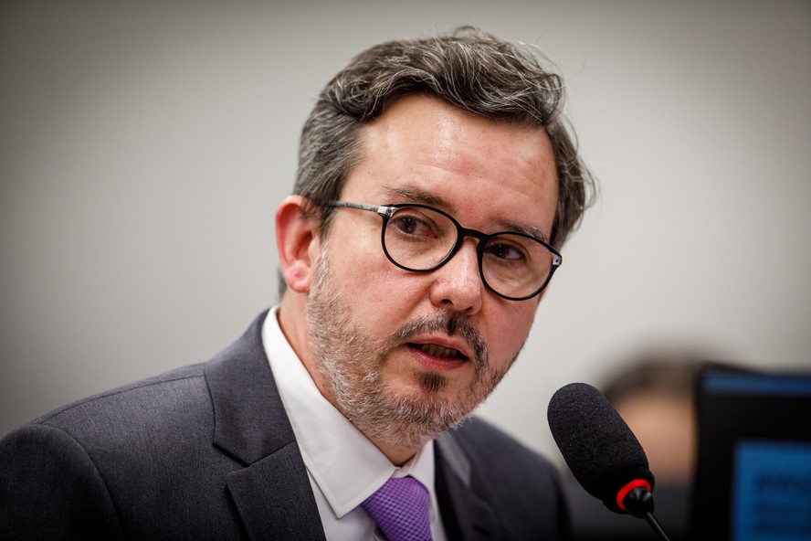 O CEO da Americanas, Leonardo Coelho Pereira, em depoimento à CPI da Americanas na Câmara