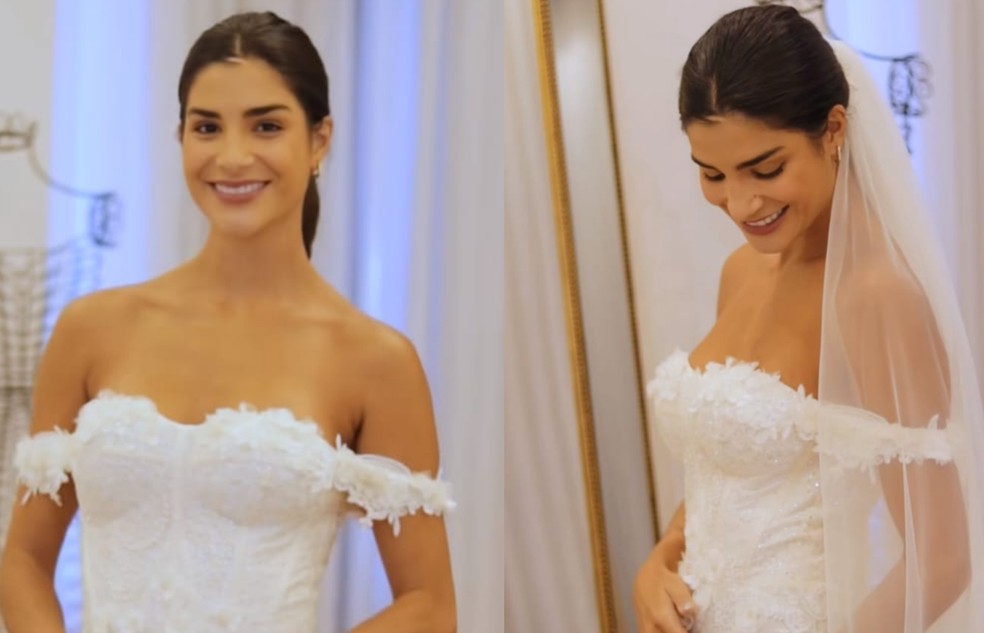 Julia Horta, Miss Brasil 2019, falou sobre o seu vestido de noiva — Foto: Reprodução Instagram