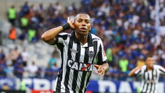 Robinho, em 2017, quando atuava no Atlético-MG 