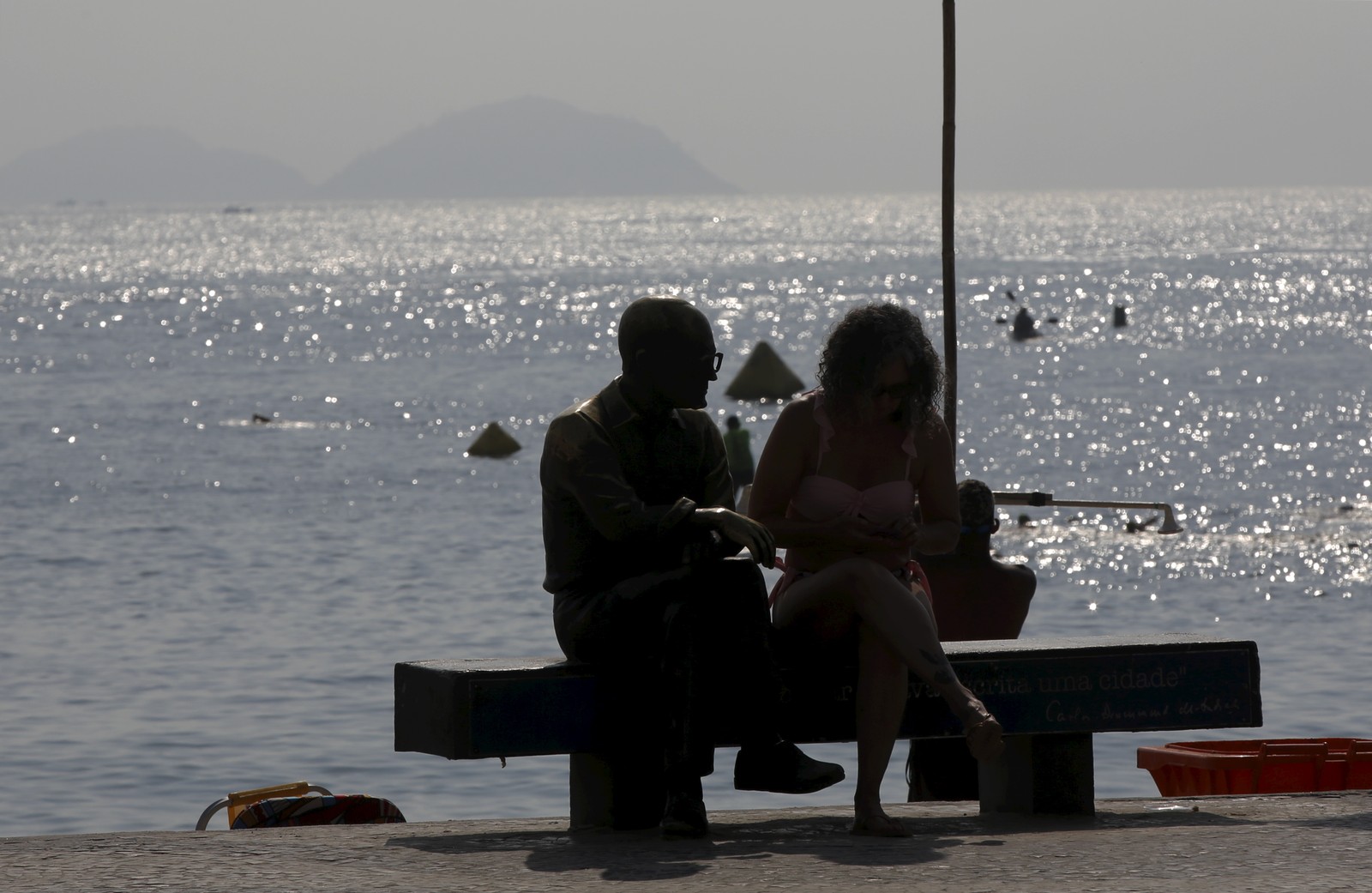 Calor acima da média no Rio é reflexo do El Niño, que veio com força em 2023 — Foto: Custódio Coimbra/Agência O Globo