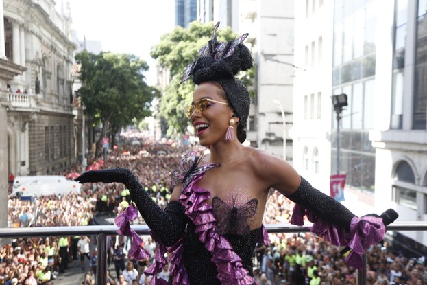 Bloco da Anitta no Centro do Rio no último fim de semana de carnaval
