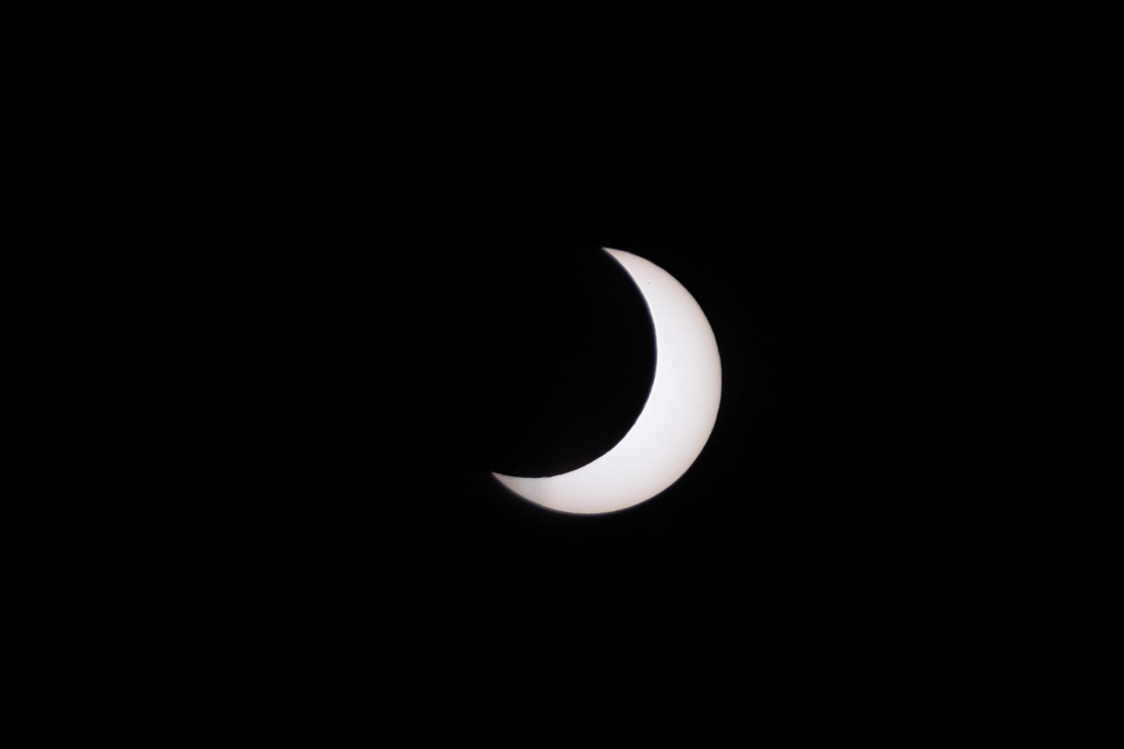 Eclipse solar na Califórnia — Foto: Guillermo Arias/AFP