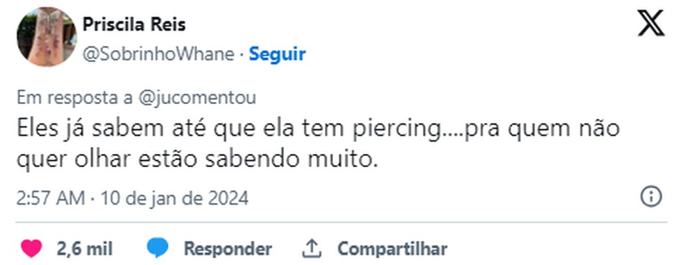 Postagem no Twitter — Foto: Reprodução