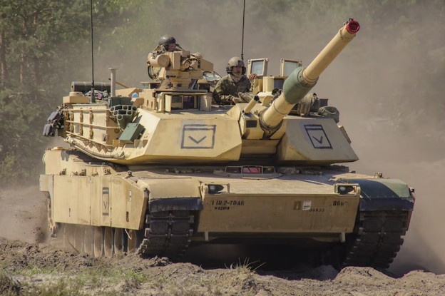 Tanque M1 Abrams, enviado pelos Estados Unidos para a Guerra da Ucrânia