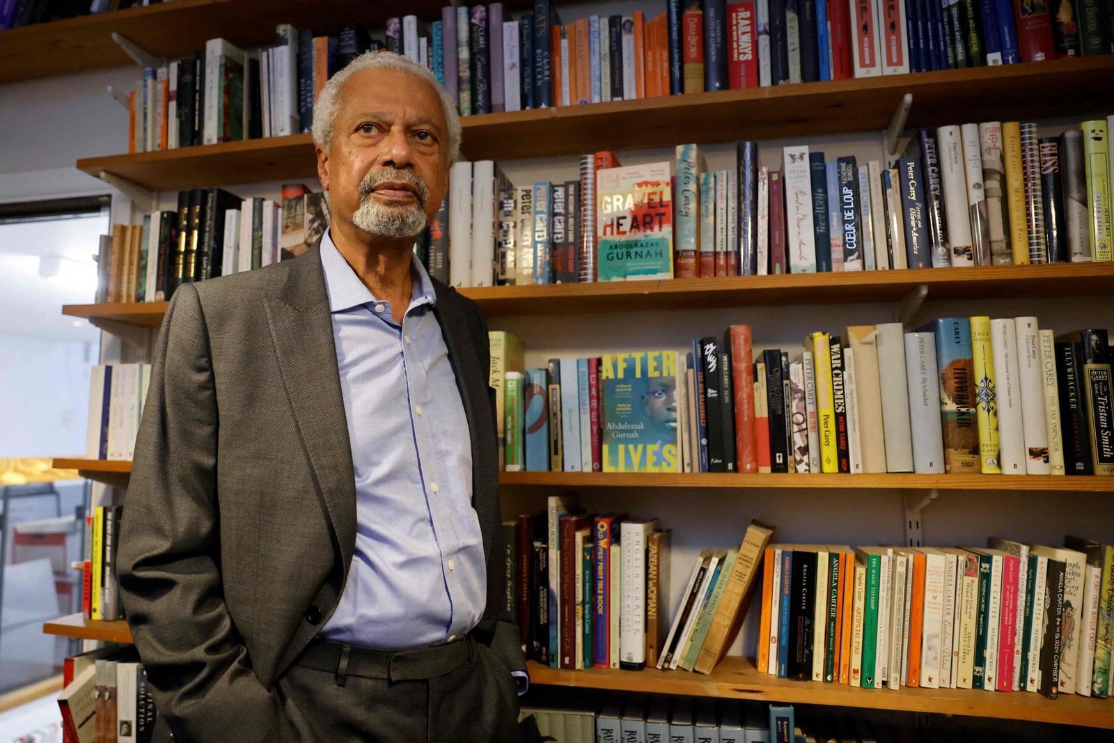 Abdulrazak Gurnah, escritor tanzaniano, vencedor do Prêmio Nobel de Literatura de 2021 - Foto Tolga Akmen / AFP