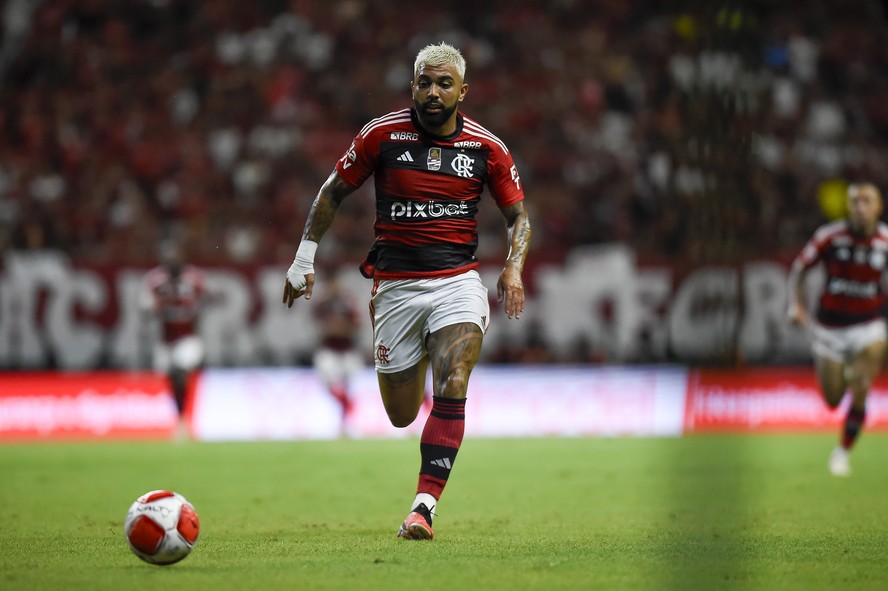 Gabigol atuou no segundo tempo de Flamengo x Audax