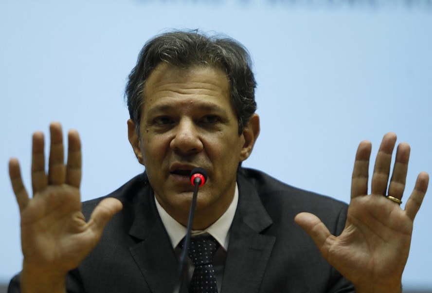 O ministro da Fazenda, Fernando Haddad