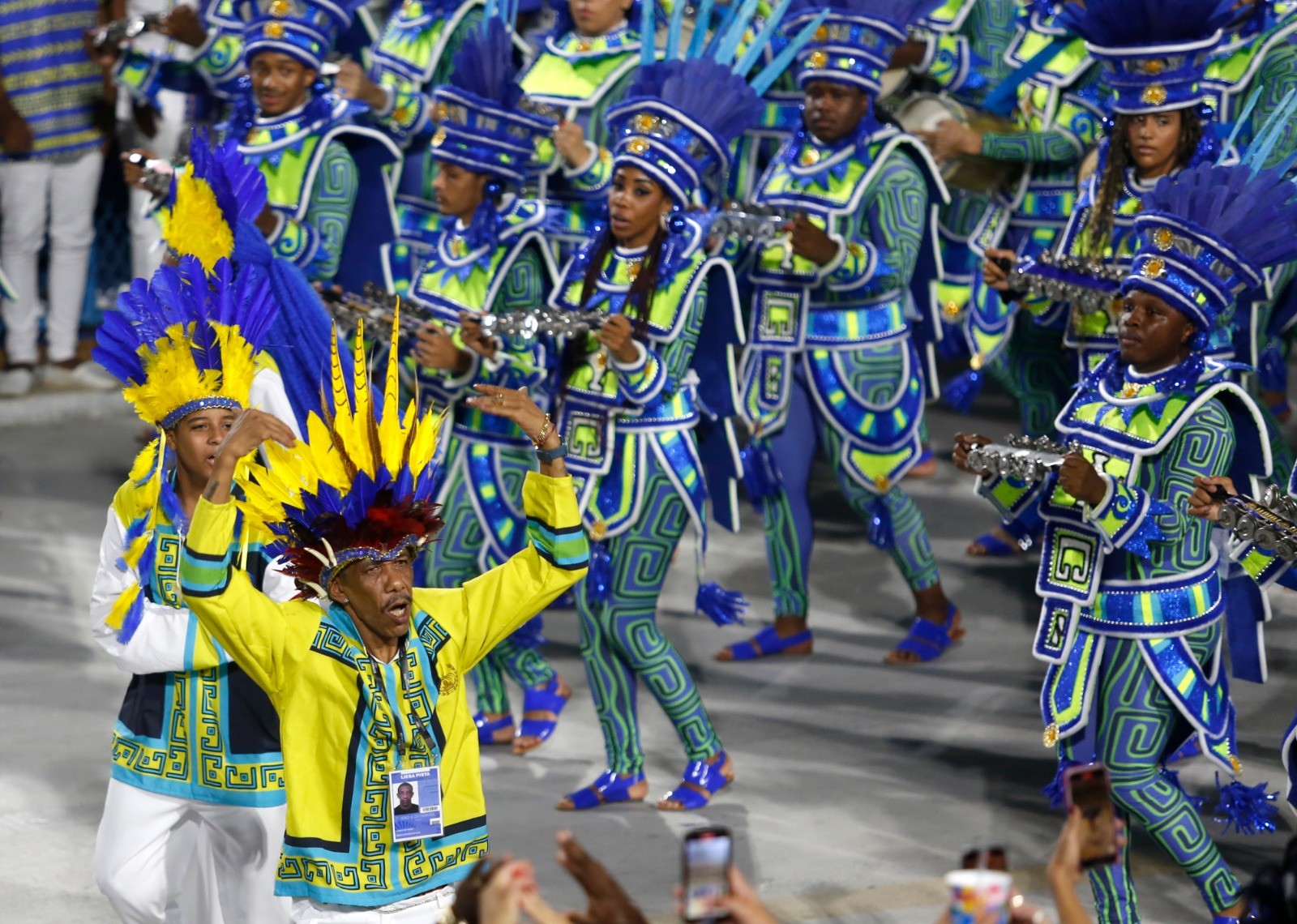 Bateria – Paraíso do Tuiuti, do mestre Marcão — Foto: Fabio Rossi/Agência O Globo