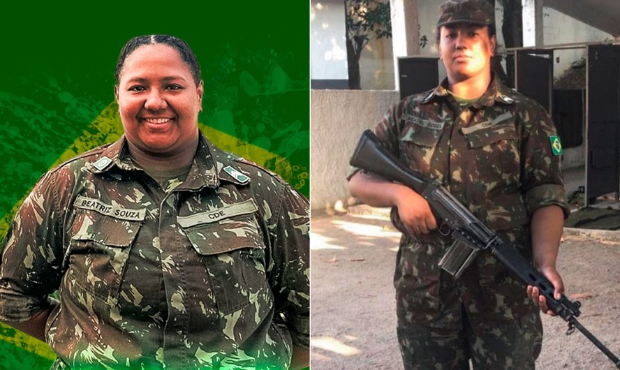 Beatriz Souza no Exército Brasileiro