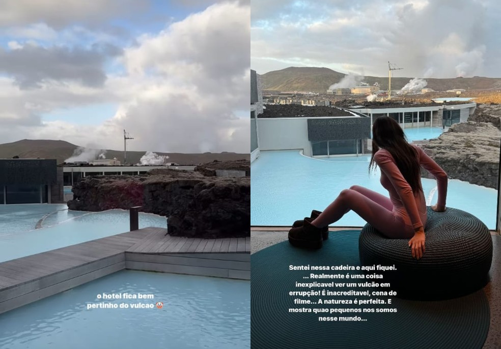 Elisa Zarzur ficou hospedada no The Retreat at Blue Lagoon Iceland — Foto: Reprodução Instagram