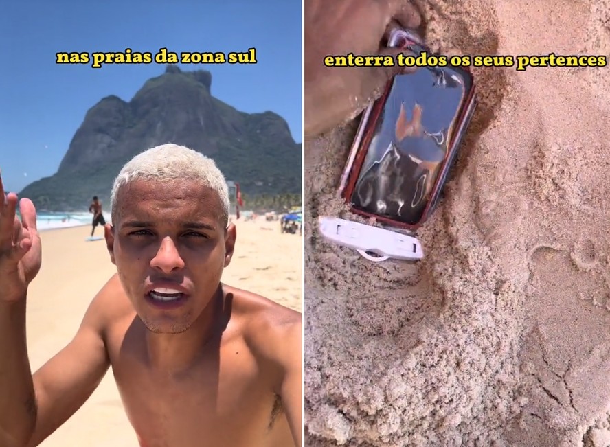 Influencer viraliza com truque para evitar roubo no Rio de Janeiro