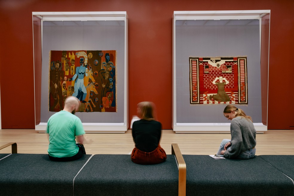 Obras no interior do Museu Nacional, em Oslo — Foto: David B. Torch/The New York Times