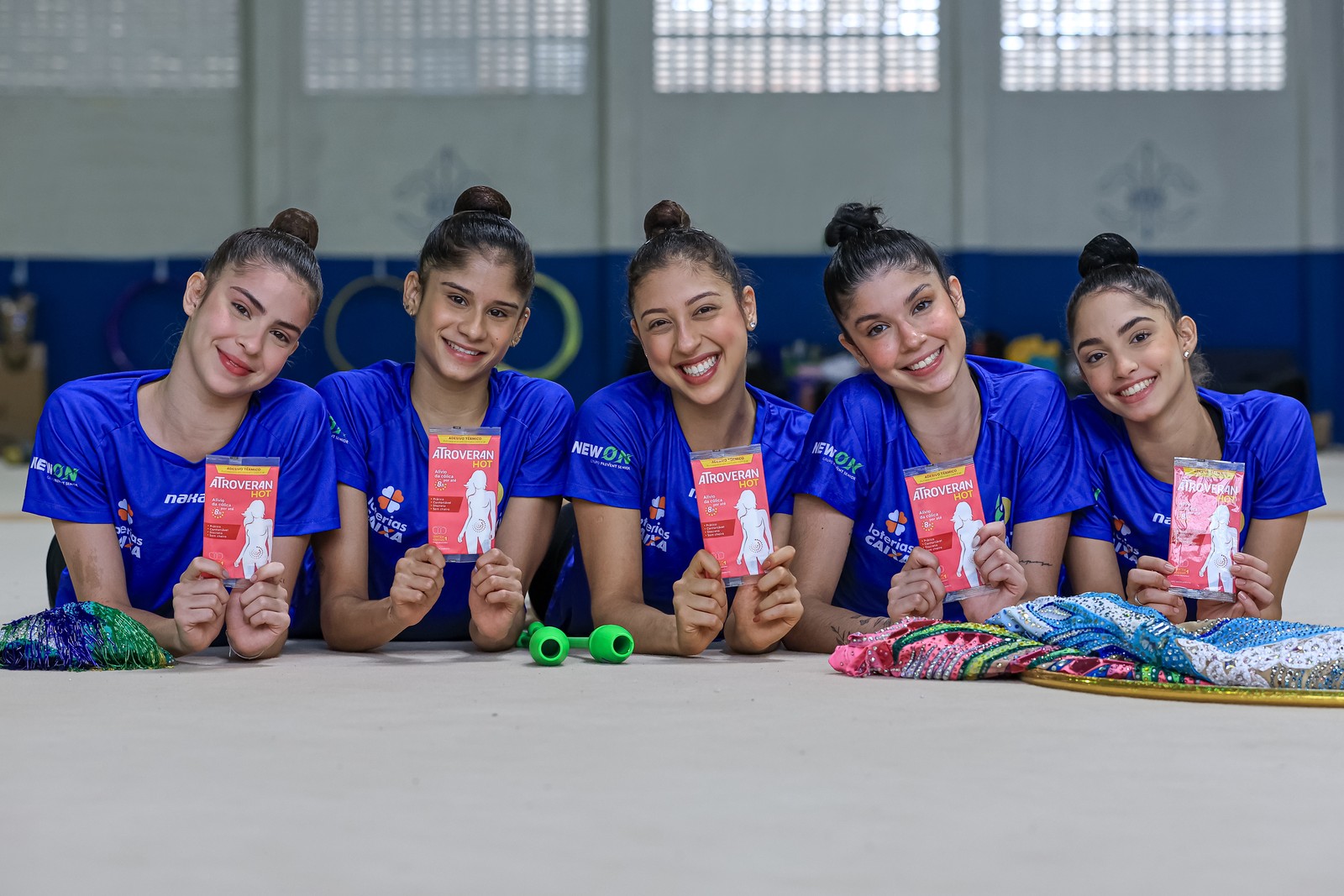 O time de ginástica rítmica ganhou patrocínio da Hypera Farma — Foto: Divulgação