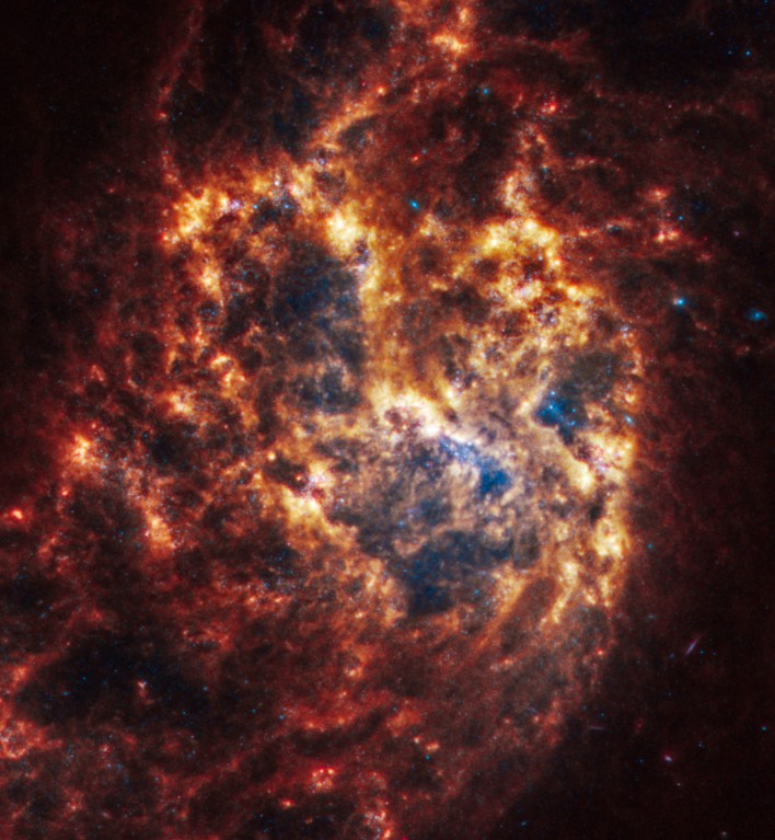 Galáxia espiral NGC 1385 — Foto: Nasa
