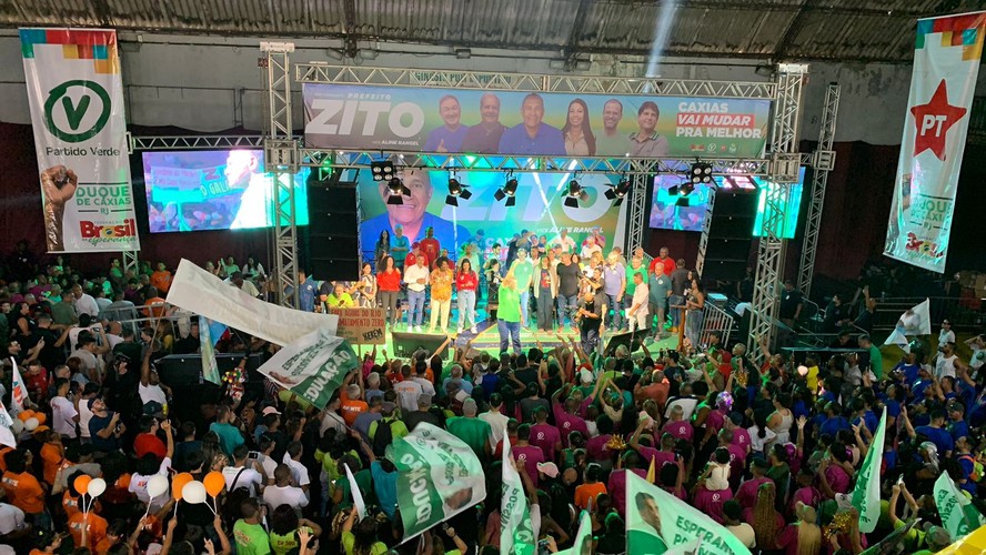 Convenção de Zito, do PV, para sua candidatura em Duque de Caxias (RJ)