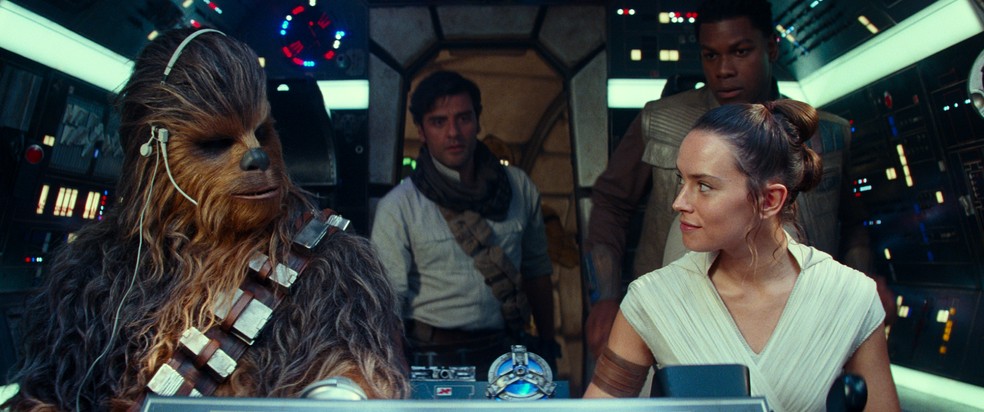 Uma cena do filme Star Wars: saga de George Lucas, paixão de nerds e afins — Foto: Reprodução