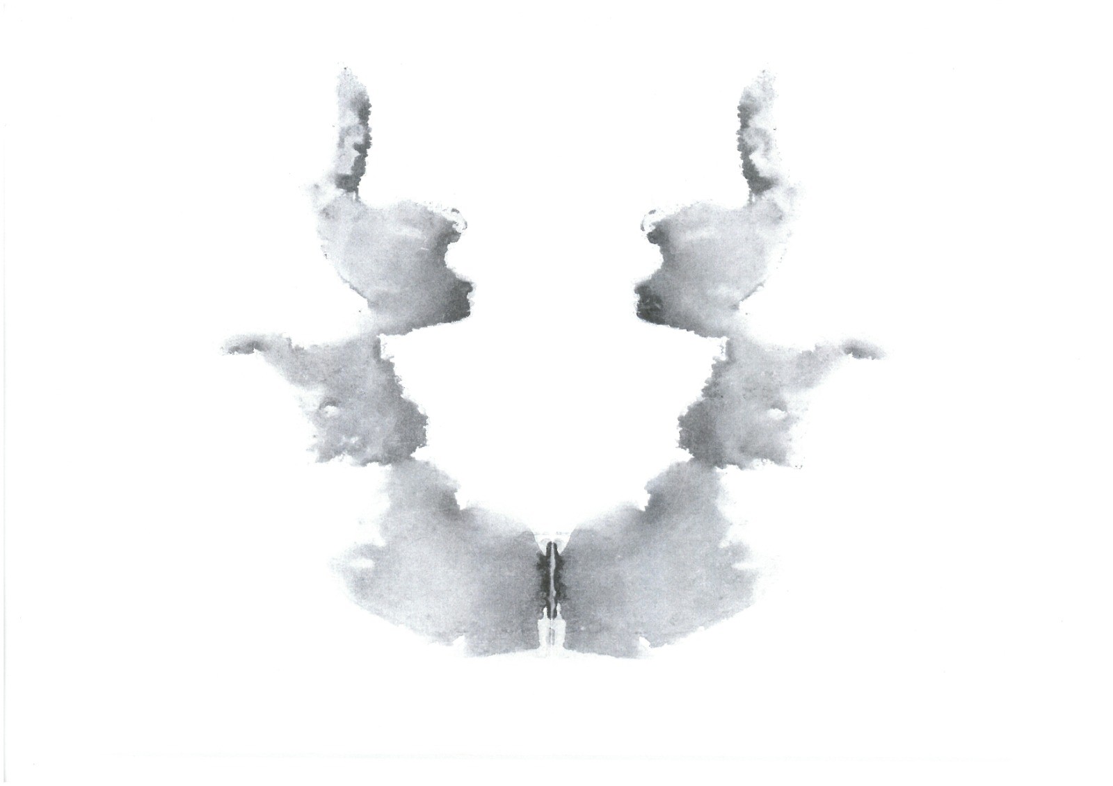 As imagens do teste de Rorschach — Foto: Reprodução