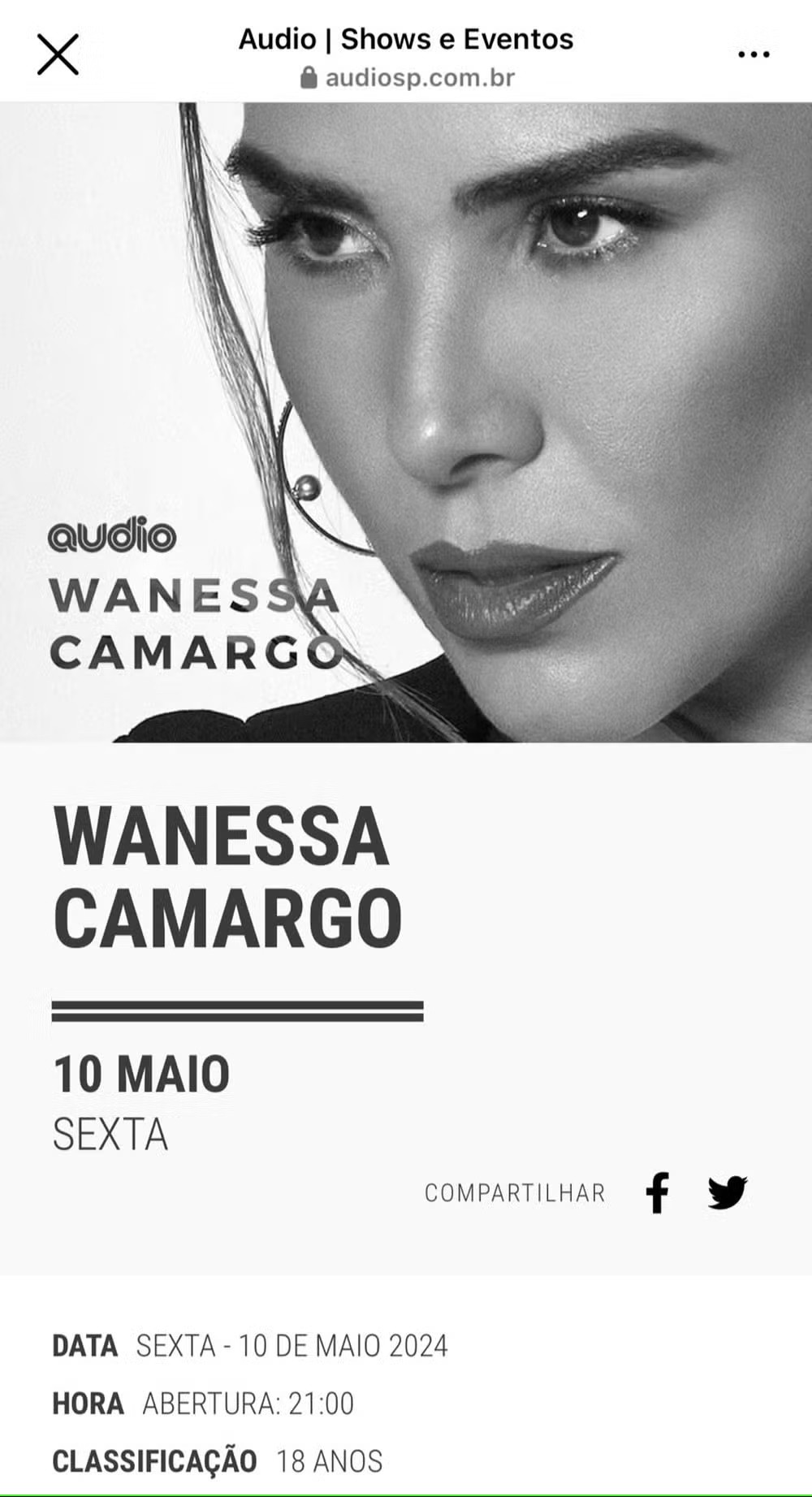 Depois de um tempo reclusa, Wanessa Camargo já tem data marcada para voltar aos palcos: 10 de maio