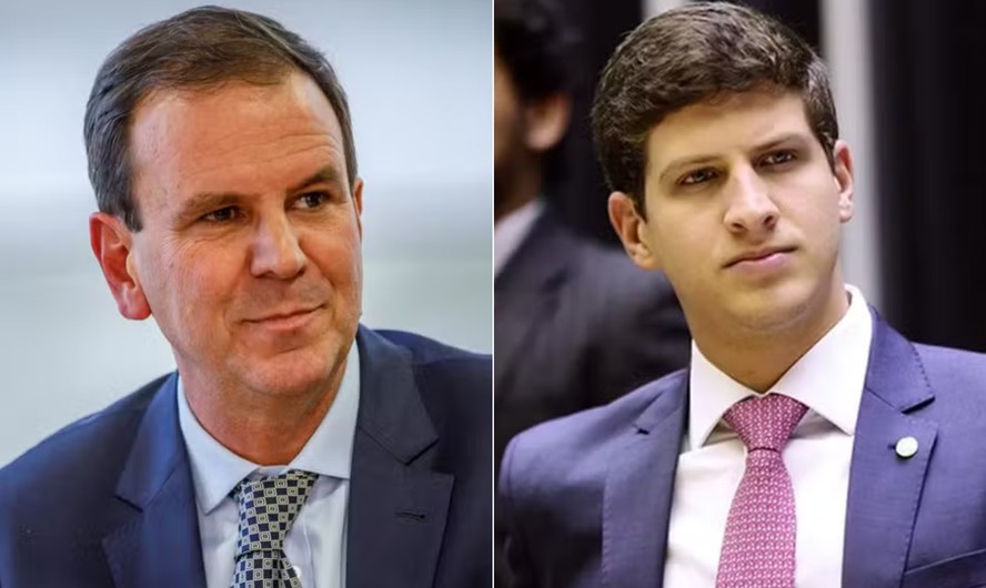 O prefeito do Rio de Janeiro, Eduardo Paes, e o prefeito de Recife, João Campos