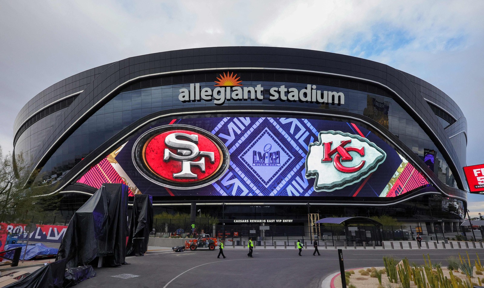 Allegiant Stadium, casa do Super Bowl 58 — Foto: Ethan Miller / Getty Images via AFP