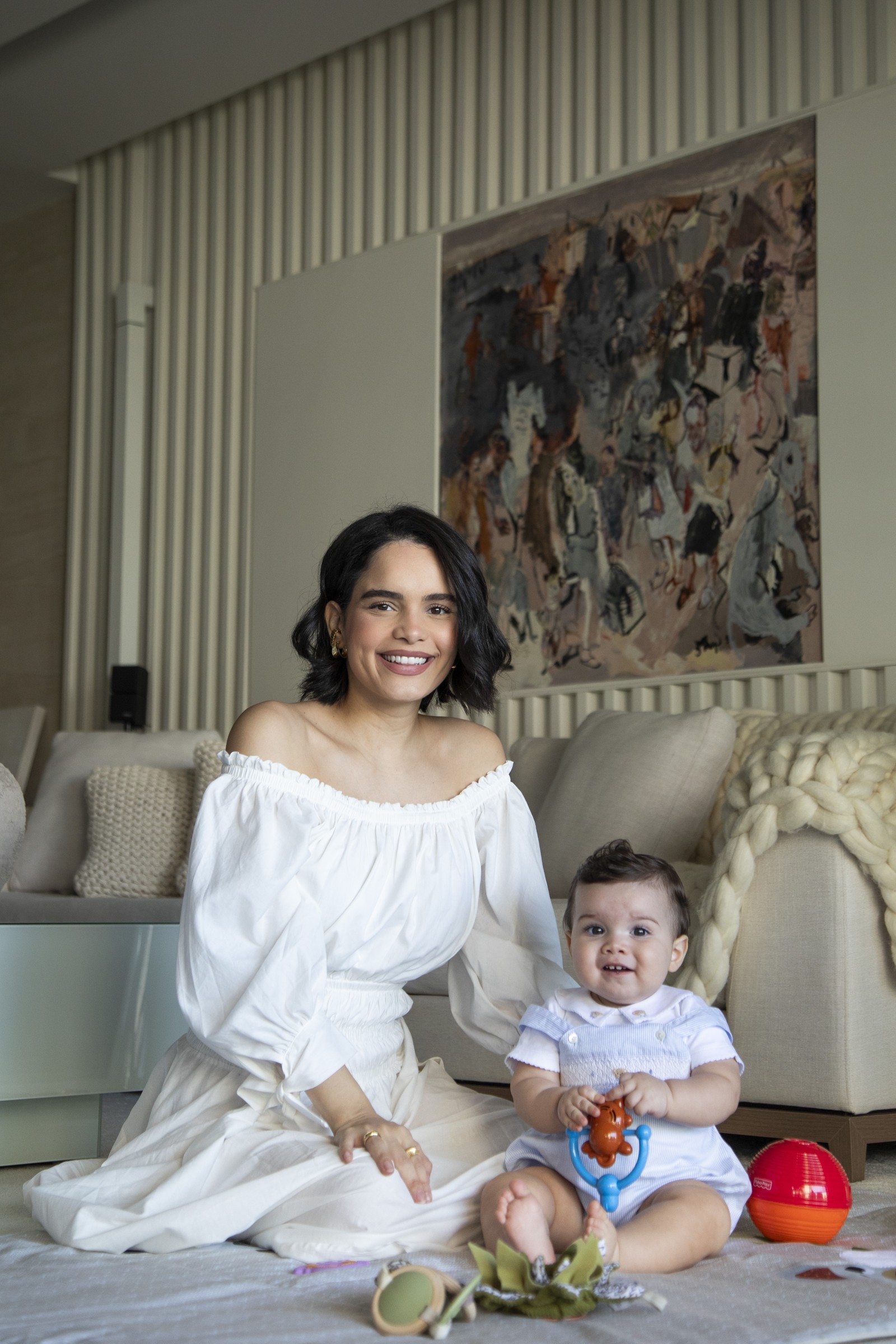 A atriz Carol Macedo abre seu apartamento na Barra da Tijuca — Foto: Guito Moredo/Agência Globo