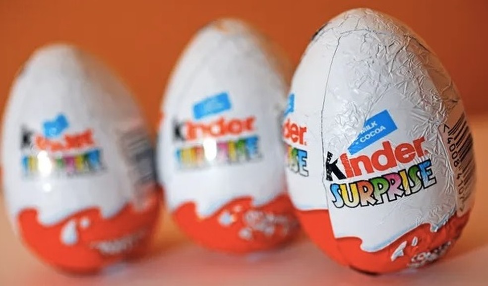 Kinder Ovo está supostamente ligado a surto de salmonella no Reino Unido Divulgação — Foto:         