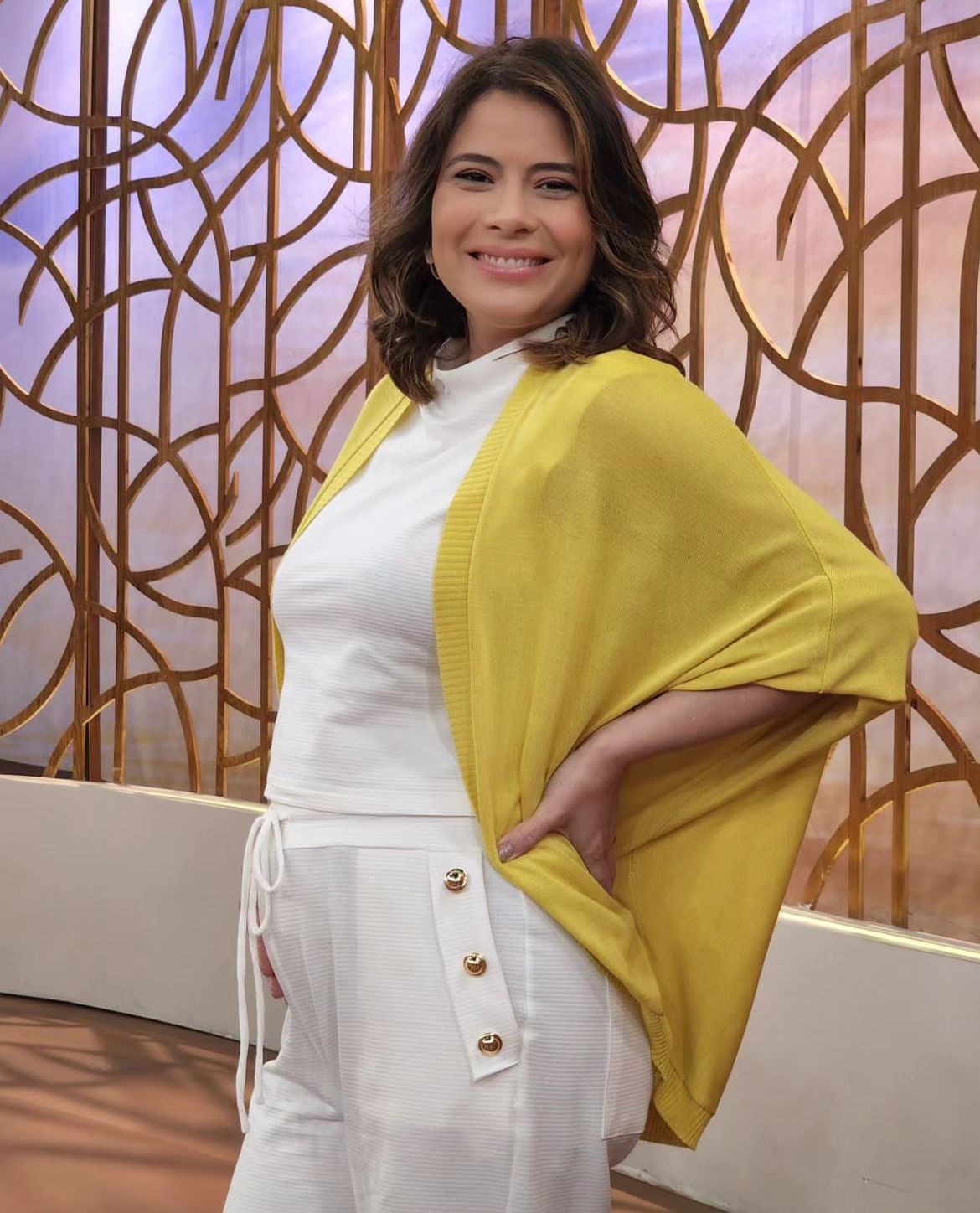 Michelle Loreto anunciou recentemente sua primeira gravidez, aos 43 anos. Ela espera uma menina, fruto do relacionamento com o diretor Alexandre Mattoso — Foto: Reprodução/Instagram