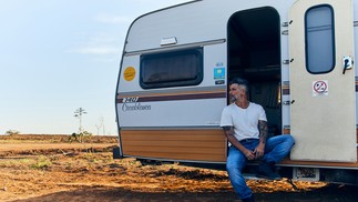 Bruno Gagliasso no Rancho da Montanha — Foto: Marcus Sabah