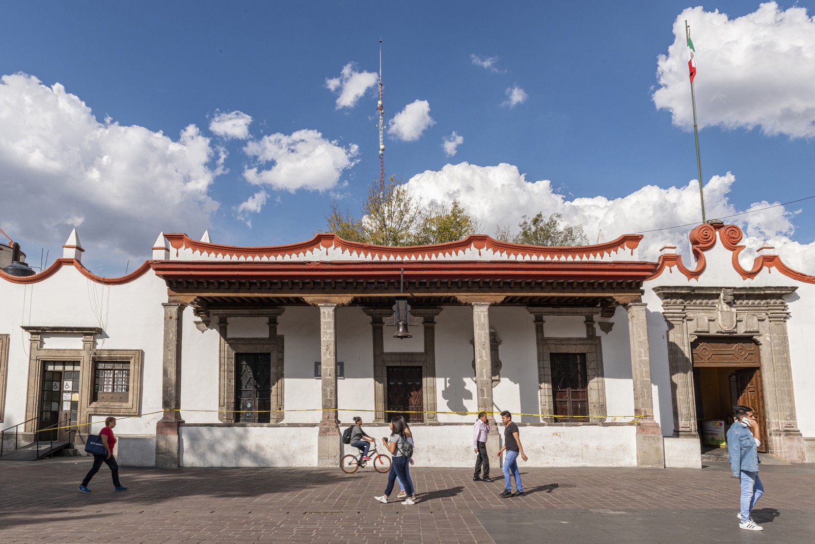 A Casa de Cortés, onde Hernan Cortés teria morado, no bairro de Coyoacán, na Cidade do México — Foto: Adrian Wilson/The New York Times