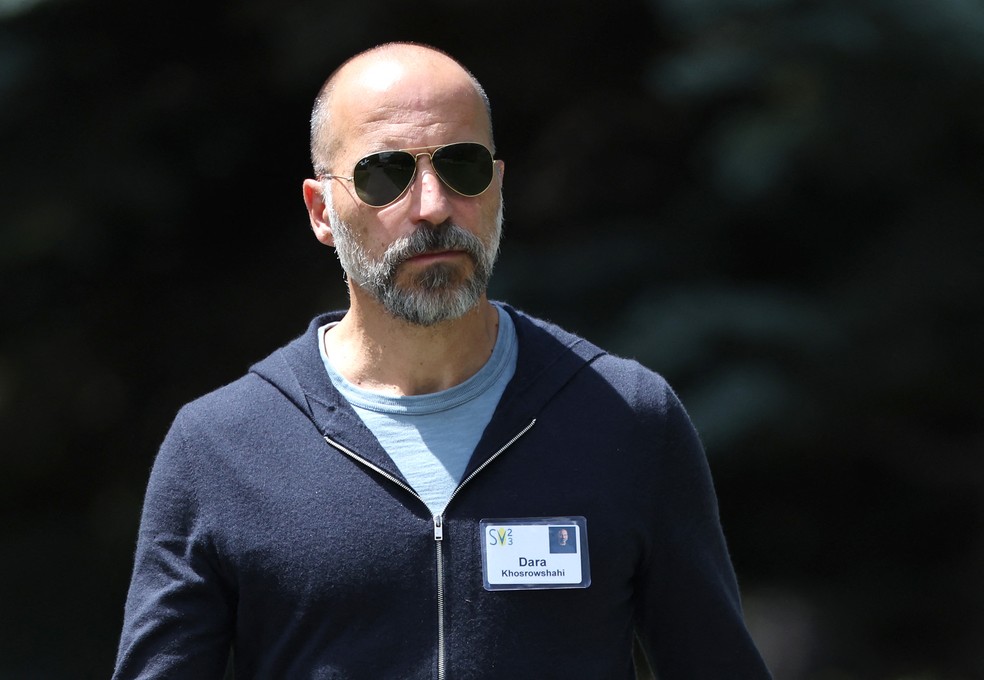 Dara Khosrowshahi, CEO do Uber — Foto: AFP