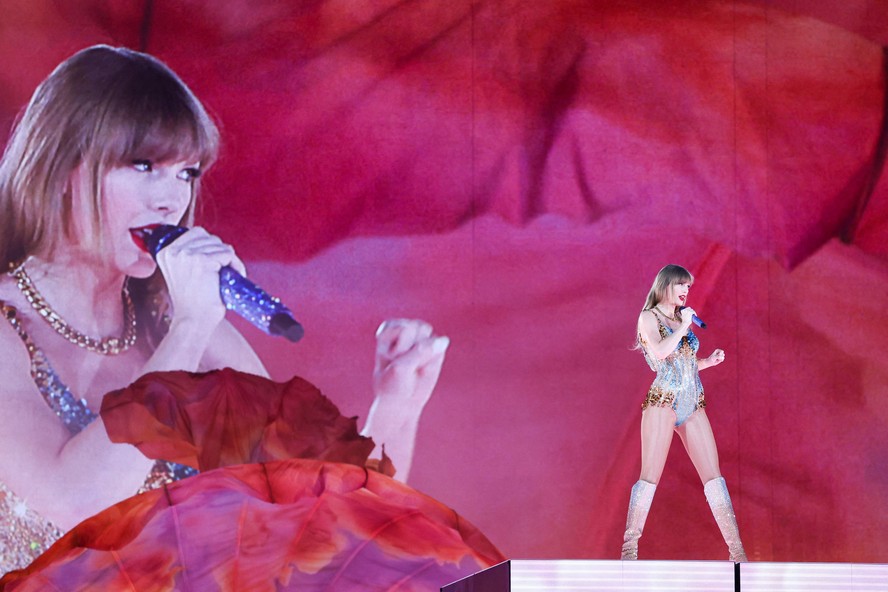 Taylor Swift em show da 'The Eras Tour' em Sidney, na Austrália, no último fim de semana