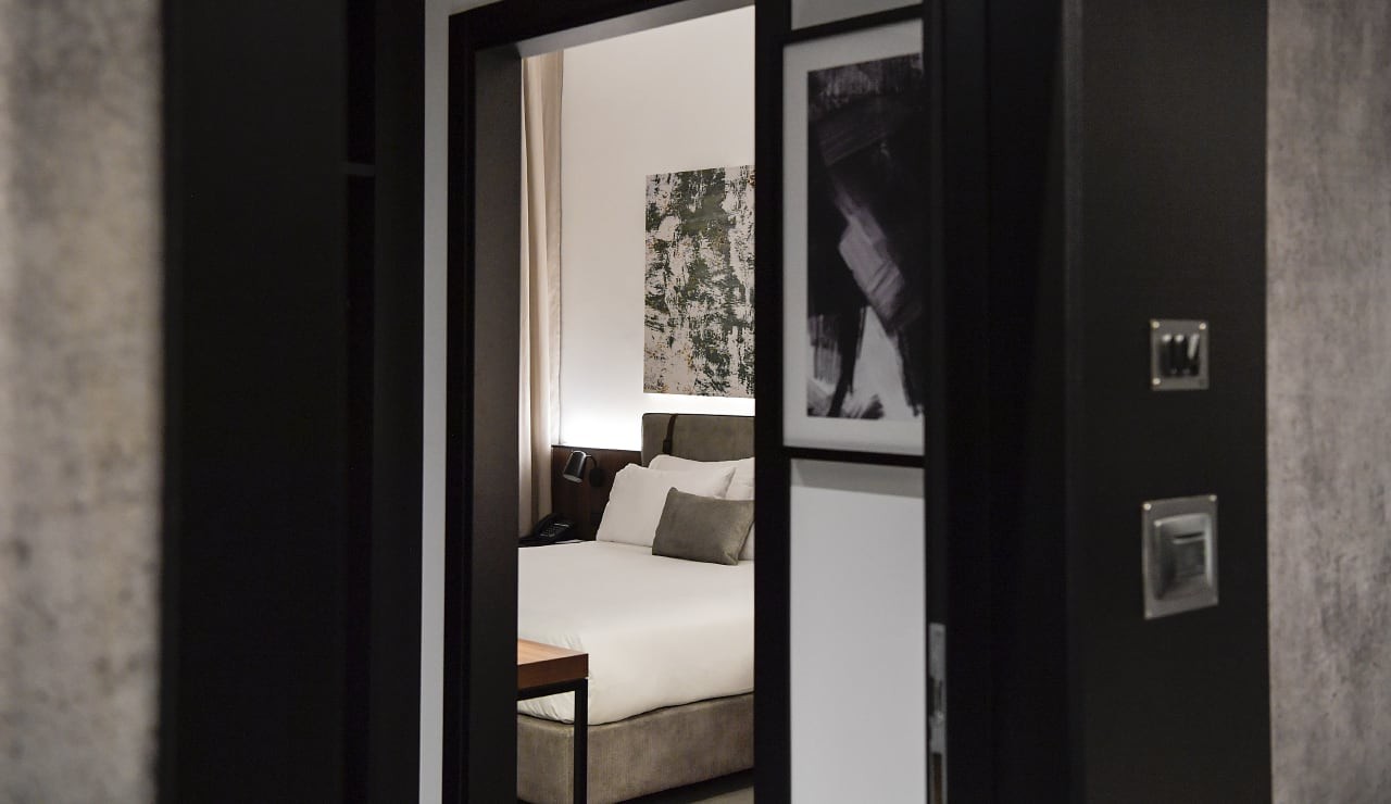 Hotel da Juventus é integrado ao CT e tem uma área exclusiva onde os jogadores ficam concentrados pré e pós-jogos — Foto: Divulgação/Juventus