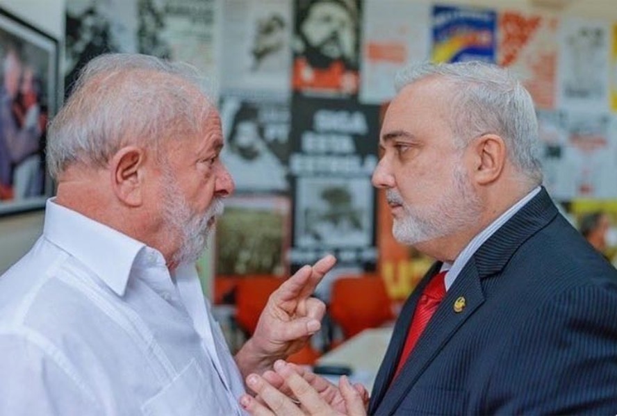 O presidente Lula e o dirigente da Petrobras, Jean Paul Prates.