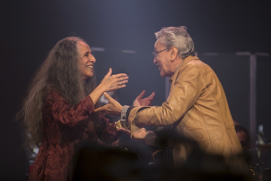 Maria Bethânia e Caetano Veloso, no Prêmio da Música Brasileira, em 2015